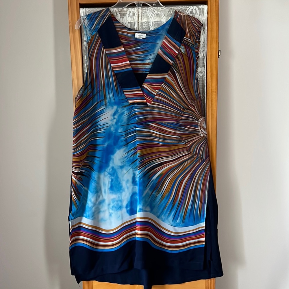 TINY Navy Blue/Multicolor Tunic, Size M